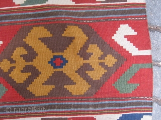 Shahsevan Kilim.İt is in good condition but some black colors need repair.250x180cm                     