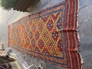 South-West Anatolian Antalya-Elmalı cicim.Perfect old naturel colors.150x410cm                          