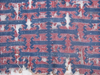 West Anatolian Yüncü Kilim fragment.150x80cm                            