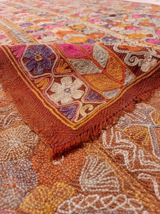 Gorgeous Iraqi Marsh Arab Wedding blanket in excellent quality Size 240×154 cm.Good age and good condition,Very hard to find these examples in this quality,Contact for more info and price
nabizadah_carpets@yahoo.com    