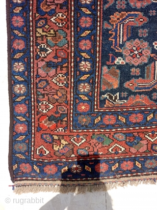 Antique north west Persian kurdish rug Size 230×112 cm Good age and good condition Some old repair which had done Contact for more info and price nabizadah_carpets@yahoo.com      