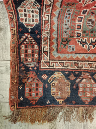 Antique Gorgeous Hand Knotted Worn Distressed South West Persian Rug.Size 254×143 Cm.Contact For More Info And Price Nabizadah_carpets@yahoo.com               