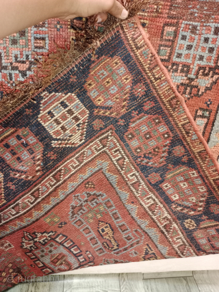 Antique Gorgeous Hand Knotted Worn Distressed South West Persian Rug.Size 254×143 Cm.Contact For More Info And Price Nabizadah_carpets@yahoo.com               