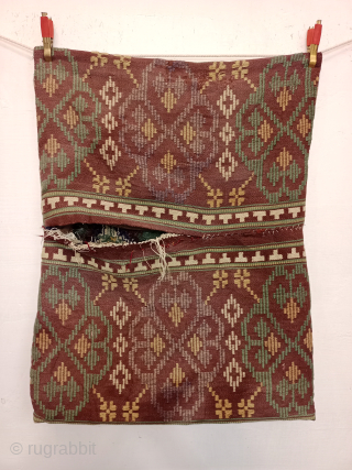Antique Gorgeous Hand Woven Swedish Scandinavian Wool Cushion Cover Ca.1900 Size 71×53 Cm Good Age And Good Condition.Contact For More Info And Price Nabizadah_carpets@yahoo.com         