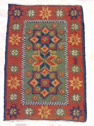 A very gorgeous swedish kilim Dated 1929 Size 84×59 cm Good age and good condition Contact for more info and Price.            