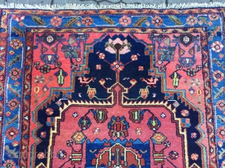 Antique Persian Malayer rug, size: 155x110cm / 5'1''ft x 3'6''ft                       