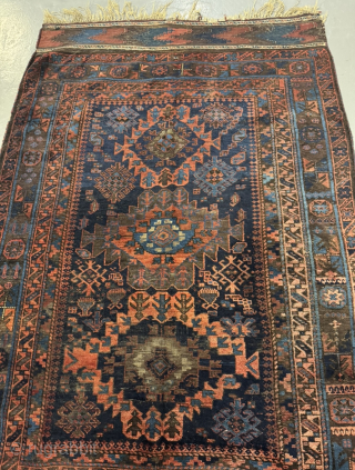 Very nice antique Baluch rug with silk highlights. Size: circa 190x127cm / 6’3ft by 4’2ft http://www.najib.de                 