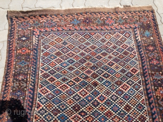 Antique Kordi rug from Khorassan, Northeast Persia, 19th century, very nice cube design. Size: ca. 182x120cm / 6ft x 4ft
             