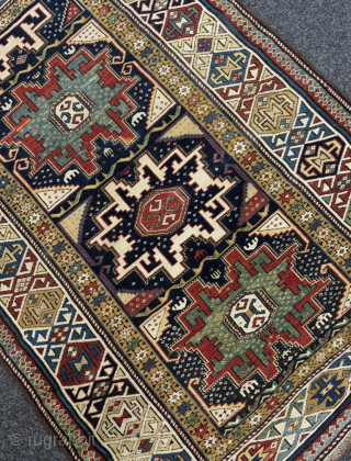 A beautiful antique Caucasian Leshgi Shirvan rug, size: circa 160x110cm / 5’3ft by 3’6ft http://www.najib.de                  