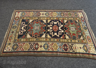 A beautiful antique Caucasian Leshgi Shirvan rug, size: circa 160x110cm / 5’3ft by 3’6ft http://www.najib.de                  