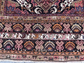 Large antique Caucasian rug, very decorative. Size: 435x210cm / 14'3''ft x 6'9''ft                     