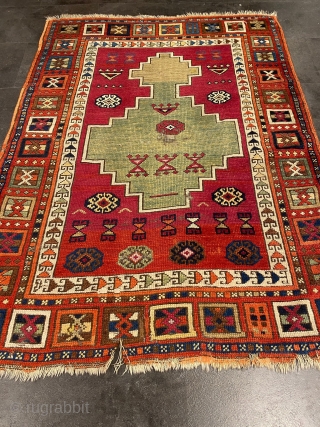 A lovely antique East(?)-Anatolian rug, size: ca. 145x108cm / 4’8ft by 3’6ft                     