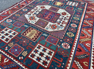 Antique Caucasian Karachoph rug. Size: circa 215x170cm / 7’1ft by 5’6ft  http://www.najib.de                    