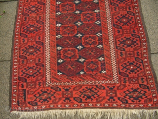 Antique Baluch rug with Mina Khani design , origin : North-East Persia , Khorossan province . Size : ca 170cm x 95cm ( 5'6''ft x 3'1''ft )      