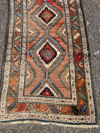 Antique Shahsavan tribal runner from Northwest Persia, 19th century. Size: ca. 285x90cm / 9‘4ft by 2‘9ft                 