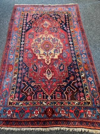 A beautiful antique Persian Bidjar rug. This rug was woven on a wool foundation, the size is 210x130cm / 6’9ft by 4‘3ft http://www.najib.de          