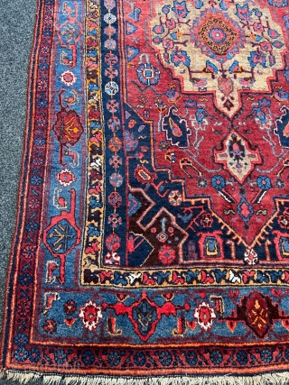 A beautiful antique Persian Bidjar rug. This rug was woven on a wool foundation, the size is 210x130cm / 6’9ft by 4‘3ft http://www.najib.de          