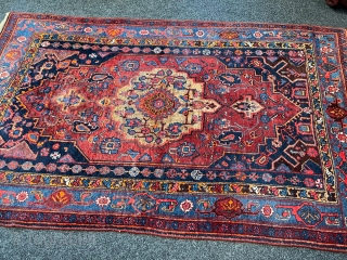 A beautiful antique Persian Bidjar rug. This rug was woven on a wool foundation, the size is 210x130cm / 6’9ft by 4‘3ft http://www.najib.de          