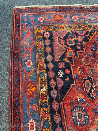 A beautiful antique Persian Bidjar rug. This rug was woven on a wool foundation, the size is 210x130cm / 6’9ft by 4‘3ft http://www.najib.de          