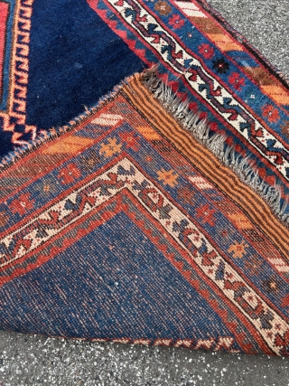 Antique Persian Luri tribal rug, size: 252x123cm / 8‘3ft by 4‘1ft http://www.najib.de                     