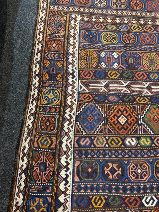 A very nice Kordi kilim from Khorassan province in Northeast Persia woven in Soumakh technique. Size: circa 210x108cm / 7ft by 3’6ft http://www.najib.de          