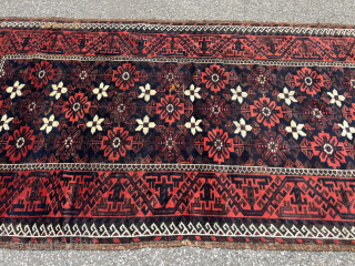 Very nice antique Mina Khani Baluch rug, size: 192x103cm / 6'3''ft x 3'4''ft  http://www.najib.de                  