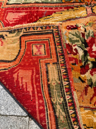 From Russia with love: Karabagh rugs are known for their vibrant colors. Typical colors include deep red, blue, green, yellow and orange. This example is an antique Caucasian Karabagh rug from around  ...