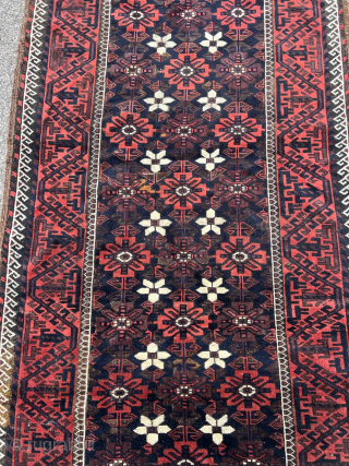 Very nice antique Mina Khani Baluch rug, size: 192x103cm / 6'3''ft x 3'4''ft  http://www.najib.de                  