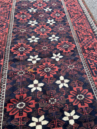 Very nice antique Mina Khani Baluch rug, size: 192x103cm / 6'3''ft x 3'4''ft  http://www.najib.de                  