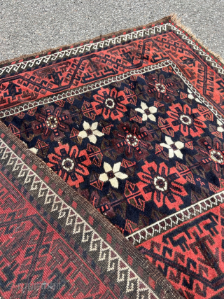 Very nice antique Mina Khani Baluch rug, size: 192x103cm / 6'3''ft x 3'4''ft  http://www.najib.de                  