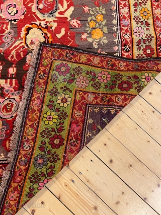 From Russia with love: Antique Caucasian Karabagh rug with a so called Gol Farang or French flower design. size: ca. 275x130cm / 9ft x 4'2''ft http://www.najib.de       