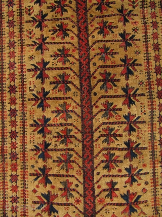 Antique camel ground Baluch prayer rug from North-East Persia , Khorossan province. Very good quality , lovely details like animals. Age : circa 1880 Size: ca 145cm x 85cm ( 4'8'' x  ...