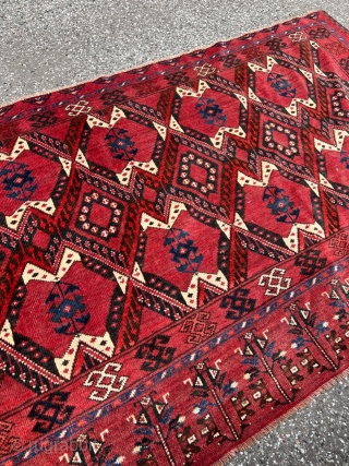 Beautiful antique Turkmen Beshir Chuval, age: 19th century. Size: 158x94cm / 5’1ft by 3ft http://www.najib.de                  