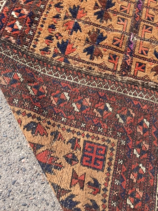 Beautiful antique Baluch prayer rug, size: 140x80cm / 4'6''ft x 2'7''ft www.najib.de                     