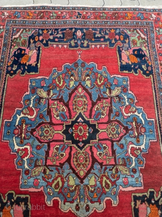 Antique Persian Bidjar rug, size: 150x110cm / 5ft x 3'6''ft                       