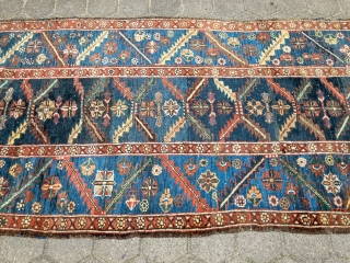 Antique Persian Heriz / Bakhshayesh long rug, size: ca. 370x130cm / 12'2''ft x 4'3''ft                   