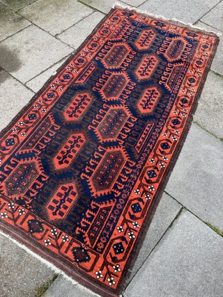 Outstanding antique Baluch rug. Archaic design with lots of different animals. Age: 19th century. Size: 200x100cm / 6’6ft by 3’3ft http://www.najib.de            