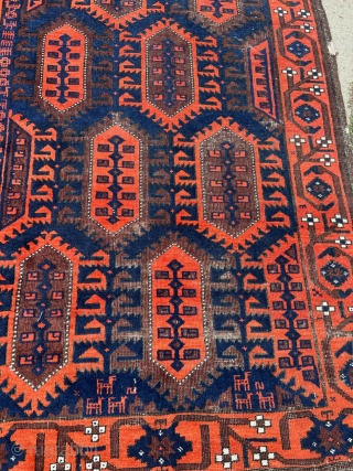 Outstanding antique Baluch rug. Archaic design with lots of different animals. Age: 19th century. Size: 200x100cm / 6’6ft by 3’3ft http://www.najib.de            