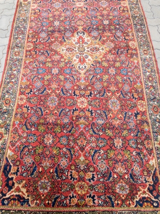 Antique Persian Malayer rug, size: 315x145cm / 10'4''ft x 4'8''ft.                       