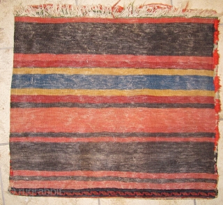 Antique bagface woven by Kurds of Westpersia. Circa 1900. Ferahan like handle. Size: ca.70x65cm / 2'3'' x 2'2'               