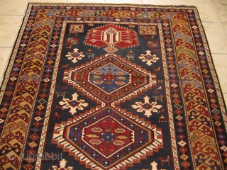 Beautiful antique Caucasian Shirvan rug. 19th century. Good overall condition. size: ca 260x140cm / 8'5'' x 4'6''                