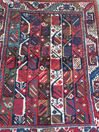 Lovely small antique Veramin rug, size: 105x85cm / 3'5''ft x 2'8''ft www.najib.de                     