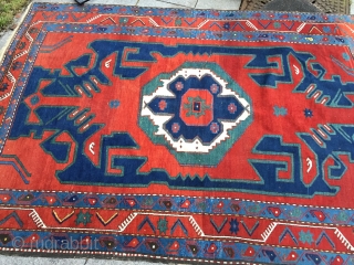 Antique Caucasian rug, beautiful drawing. Size: ca. 245x170cm / 8'1''ft x 5'6''ft                     