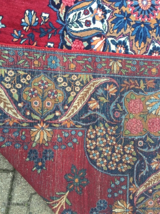 Fine antique Persian Yazd carpet, age: circa 1920, size: ca. 335x185cm / 11ft x 6'1''ft                  