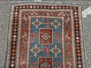 Beautiful antique Caucasian Karagashli Shirvan rug. Age: 19th century. Size: 173x103cm / 5‘7ft by 3‘4ft some light wear. Very nice collectors item. http://www.najib.de          