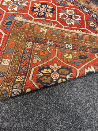 A very nice antique Caucasian rug, unusual design. Age: late 19th century. Size: circa 170x110cm / 5’6ft by 3’6ft http://www.najib.de             