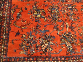 Antique Persian Oversize Bakhtiary carpet. Fine weave, beautiful design with birds and parrots. Good condition. Glossy and shiny wool. Age: circa 1900. Size: ca 630x400cm / 20'7'' x 13'1'' www.najib.de   