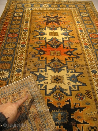 ref: S197/ Kuba-Lesghi-Caucasian antique rug, 20th century, 
size: 180 X 115  /  5' X 3'                