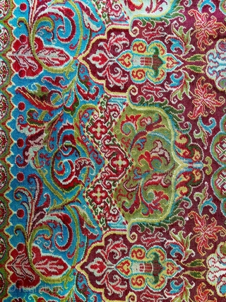 offering one of the best artist shawl known as jean baptiste amedee couder isfahan french paisley shawl dated 1750-1820 this shawl has many things to decribe like it has allover cross and  ...