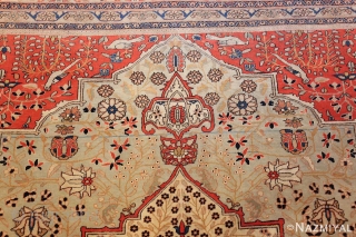 This magnificent Antique Persian Kashan Mohtashem , 7 ft 9 in x 9 ft 6 in ,Circa 1880's  is part of our Oct 15th auction.  The collection includes handmade beautiful  ...